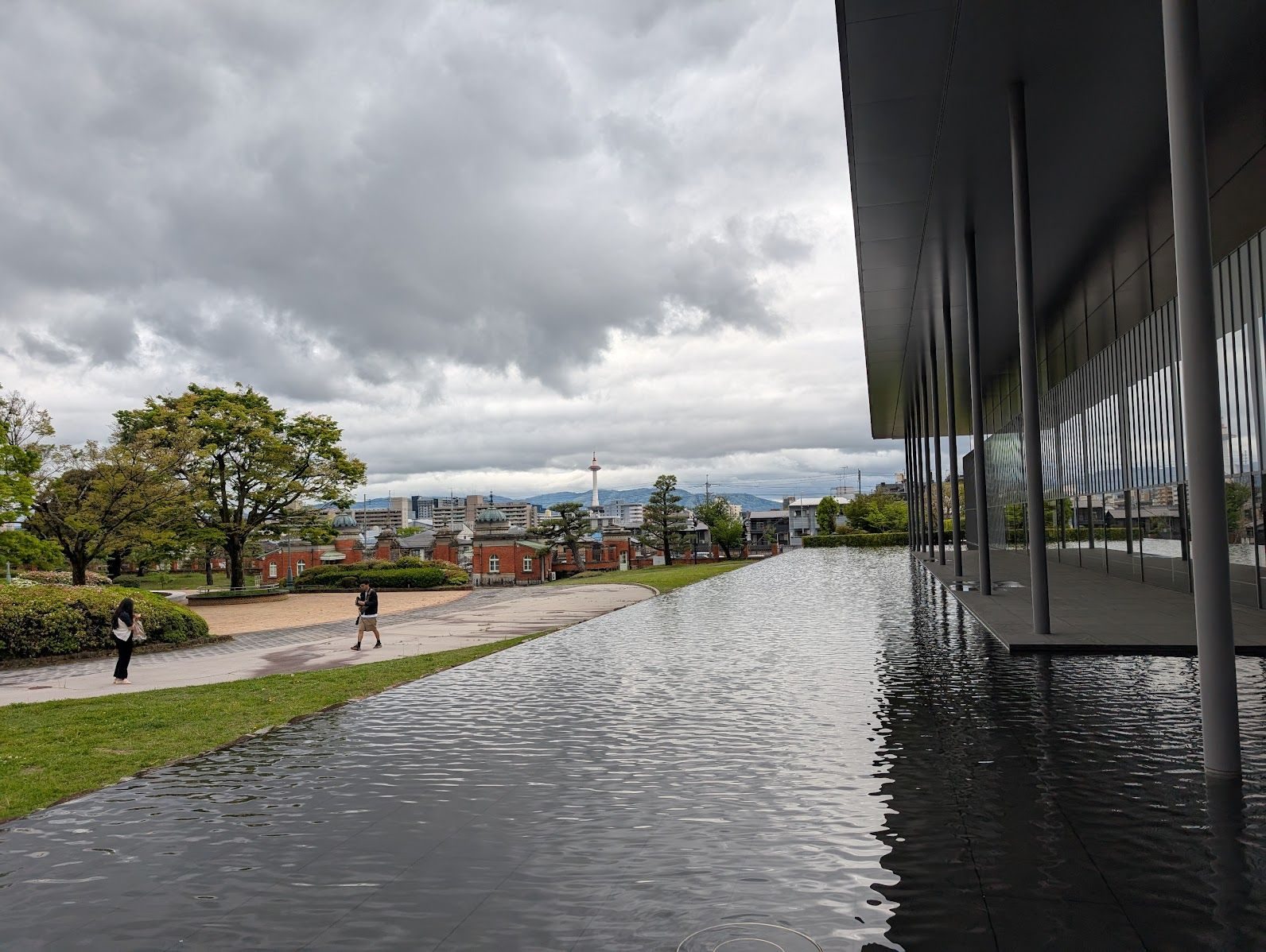 Outside the Kyoto Museum’s renovated wing