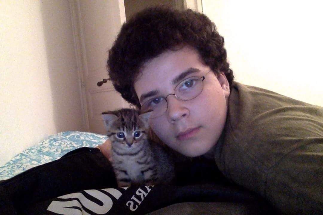 Me finding a Kitten at my host family’s place the last time I was in China